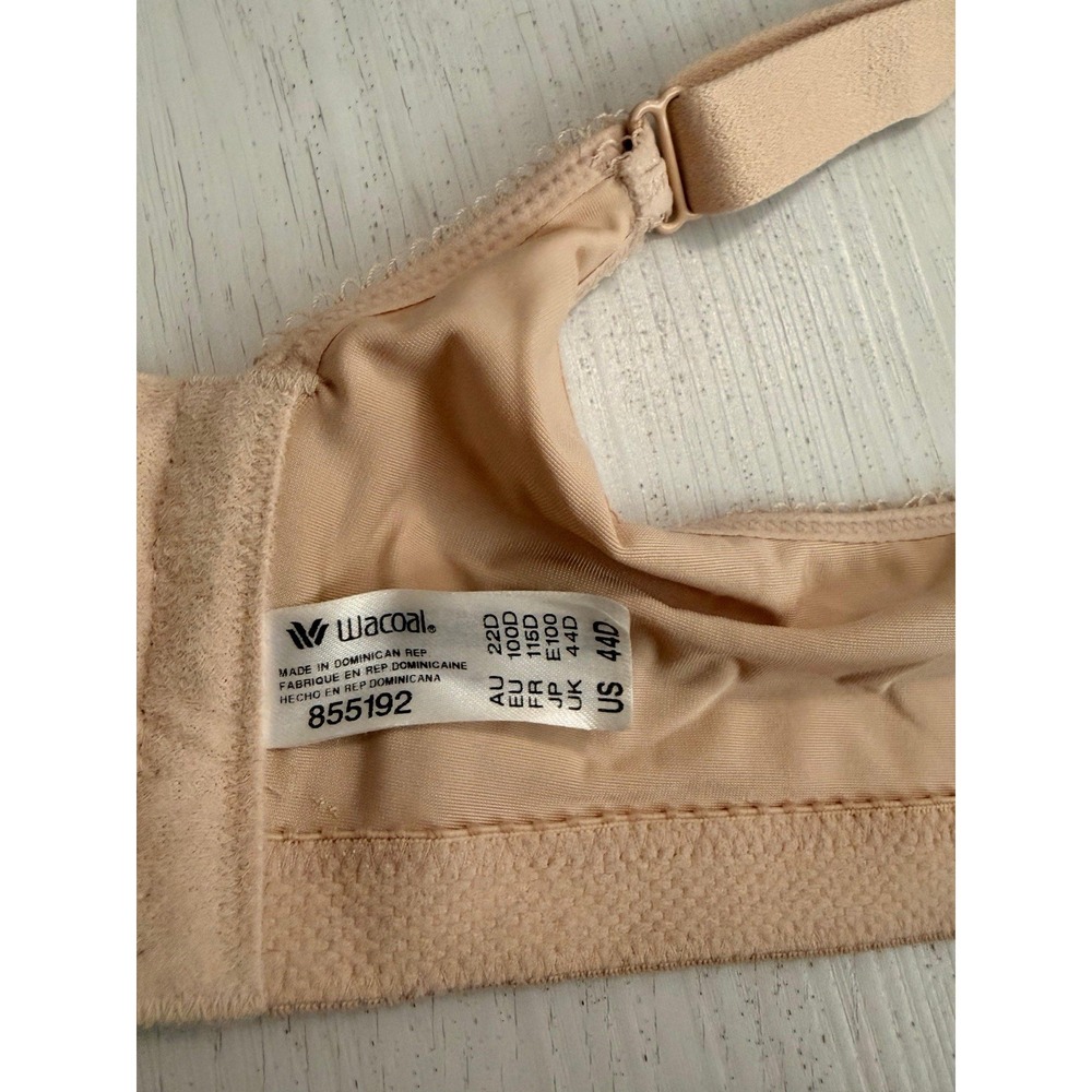 Wacoal 855192 Basic Beauty Full Figure Seamless Bra Size 44D - Nude - Picture 3 of 3